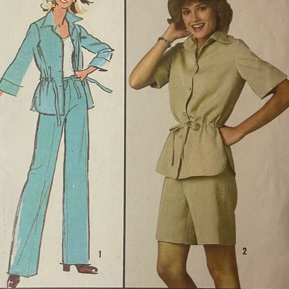 Simplicity 8357 Pattern Pant Short Jacket Miss 6-8 Vintage Long Modest Career - Picture 1 of 5